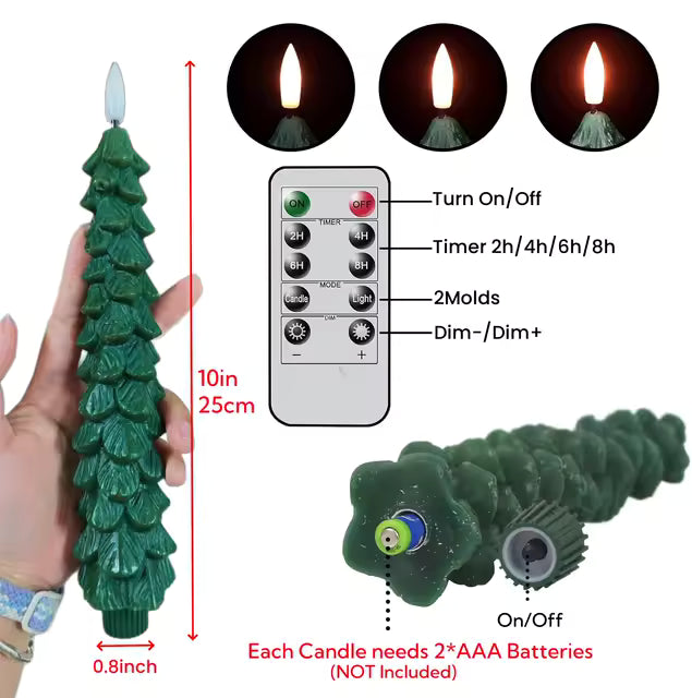 Flamless Taper Candles